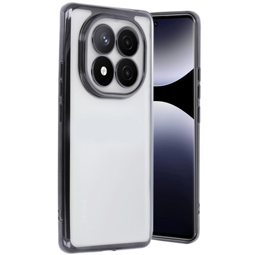Redmi Note 14 Kılıf Lensli Silikon - Siyah