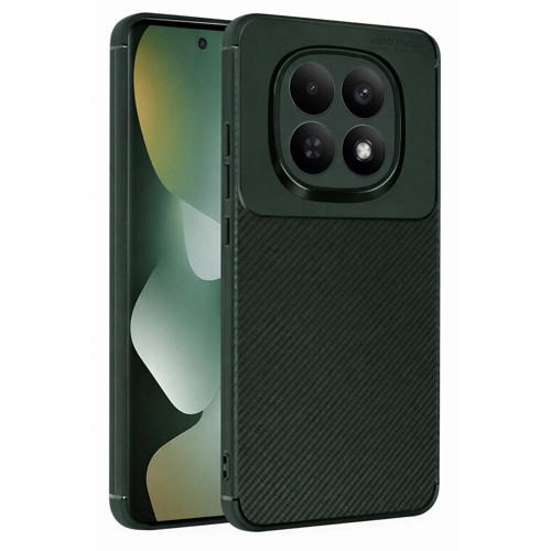 Redmi Note 15 5G Auto Focus Karbon Kapak - Koyu Yeşil