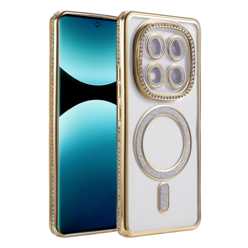 Redmi Note 15 5G Joke Simli Magneticsafe Kılıf - Gold