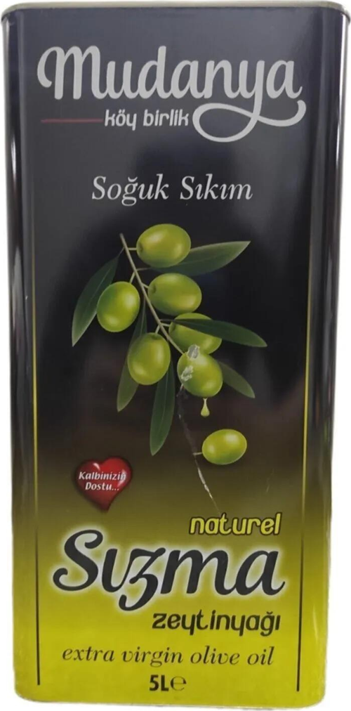 MUDANYA KÖY-KOOP NATUREL SIZMA ZEYTİNYAĞI Mudanya Soğuk Sıkım Naturel Sızma Zeytin Yağı 5 Lt