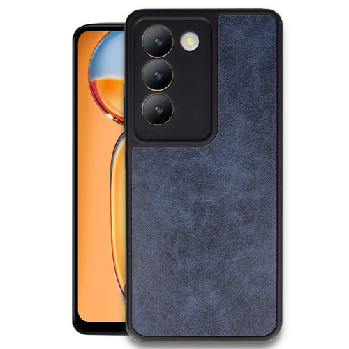 V30 Lite 4G Kılıf Aras Deri Kapak - Lacivert
