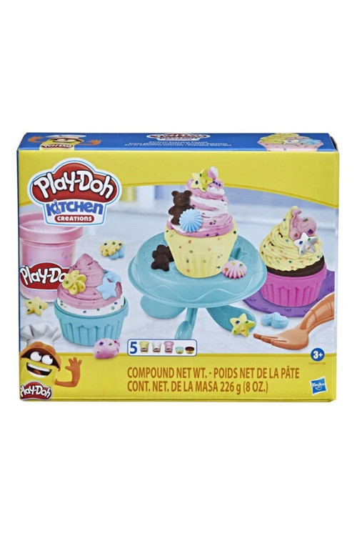 Play-Doh Eğlenceli Mutfağım Oyun Seti Confetti Cupcakes E7253-F2929