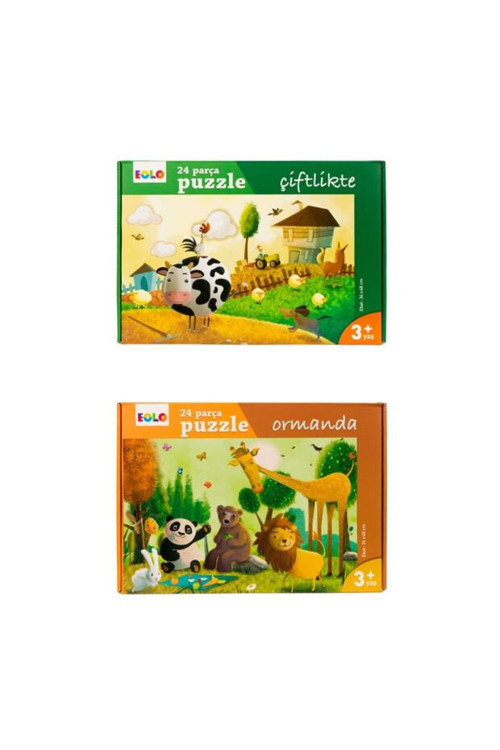 Ormanda Ve Çiftlikte Puzzle 2'Li