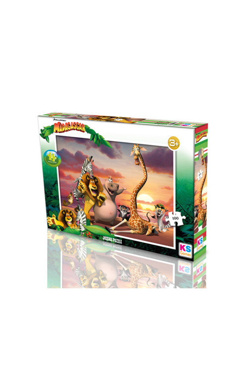 Madagascar 100 Parça Puzzle