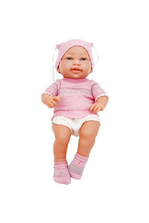 Şeyma Bebek Gülkurusu Renk Triko Kıyafetli 40 Cm Et Bebek Glt1102
