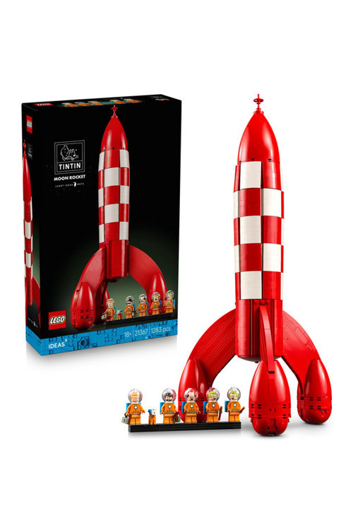 Ideas Tintin® Ay Roketi 21367 - Yetişkinler İçin Dekoratif Model Yapım Seti (1283 Parça)