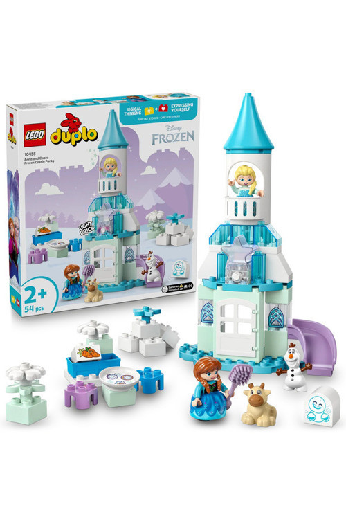 Duplo Disney Anna Ve Elsa’Nın Karlar Ülkesi Şato Partisi 10455 - 2+ Oyuncak Yapım Seti (54P)