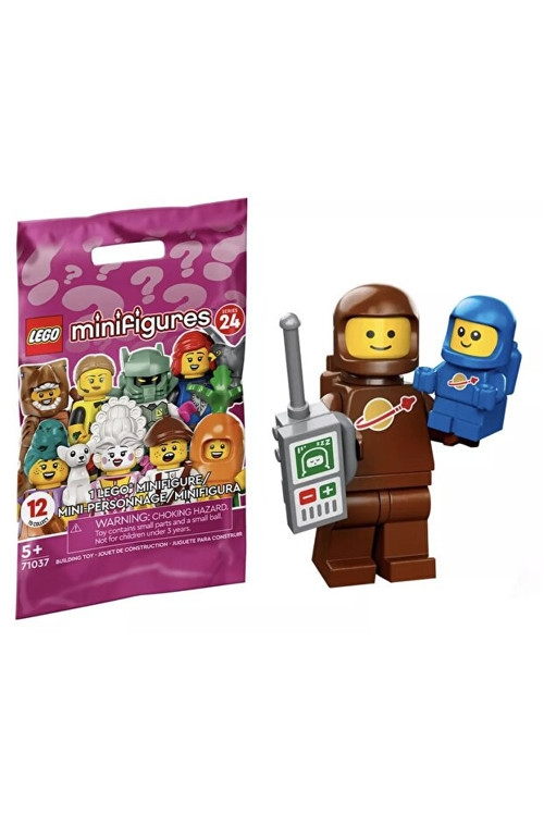 71037 Minifigür Seri 24 - 3 Brown Astronaut And Spacebaby