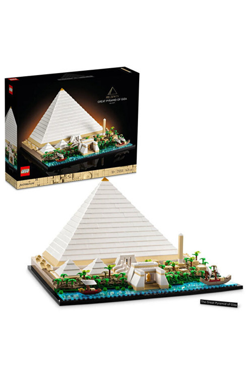 Architecture Mimari Simgeler Koleksiyonu: Keopspiramidi 21058 - 18+ Model Yapım Seti (1476P)