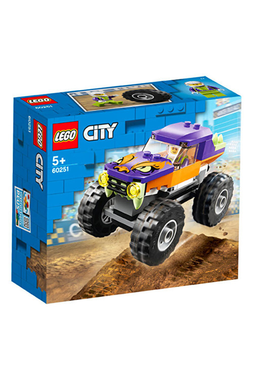 City Canavar Kamyonet 60251 - Araçları Seven Çocuklar İçin Yaratıcı Oyuncak Yapım Seti