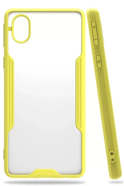 Galaxy A01 Core Kılıf Platin Silikon - Sarı