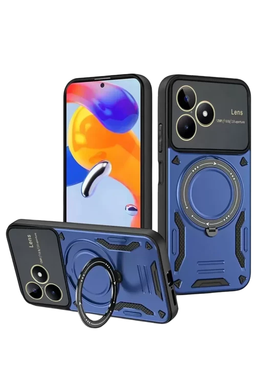 C53 Kılıf Joy Lens Standlı Kapak - Lacivert