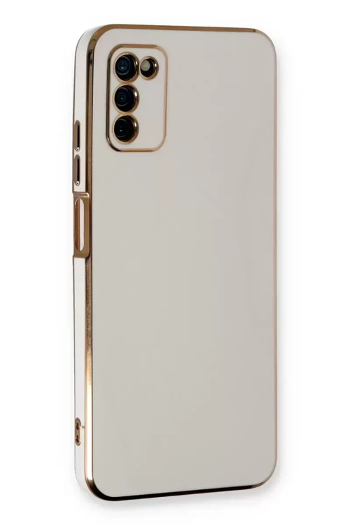 Galaxy A03S Kılıf Volet Silikon - Beyaz