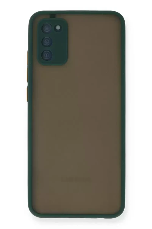 Galaxy A03S Kılıf Montreal Silikon Kapak - Yeşil