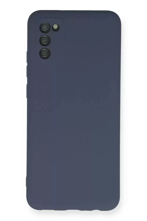 Galaxy A03S Kılıf Nano İçi Kadife Silikon - Gri