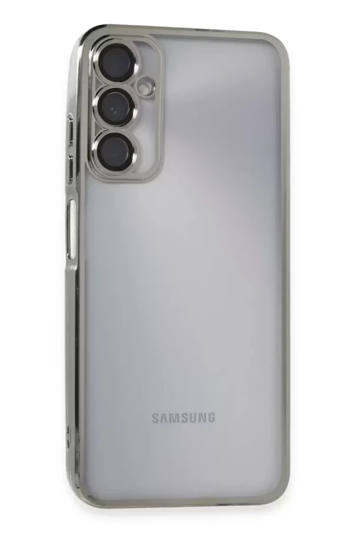 Galaxy A05S Kılıf Lensli Silikon - Gümüş