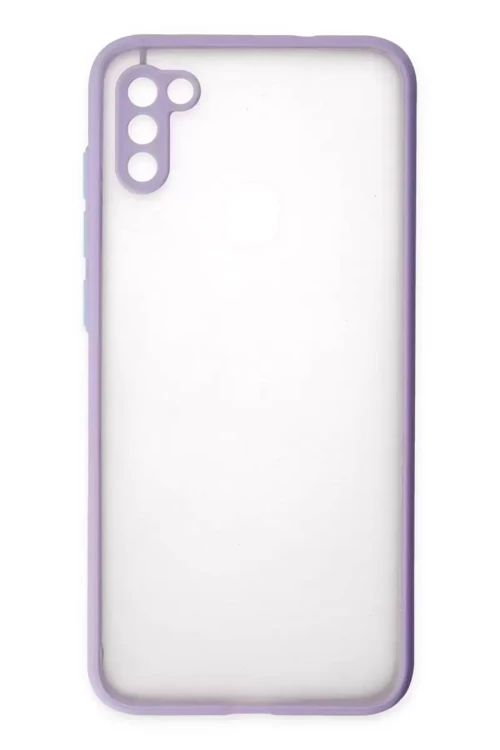Galaxy A11 Kılıf Montreal Silikon Kapak - Mor