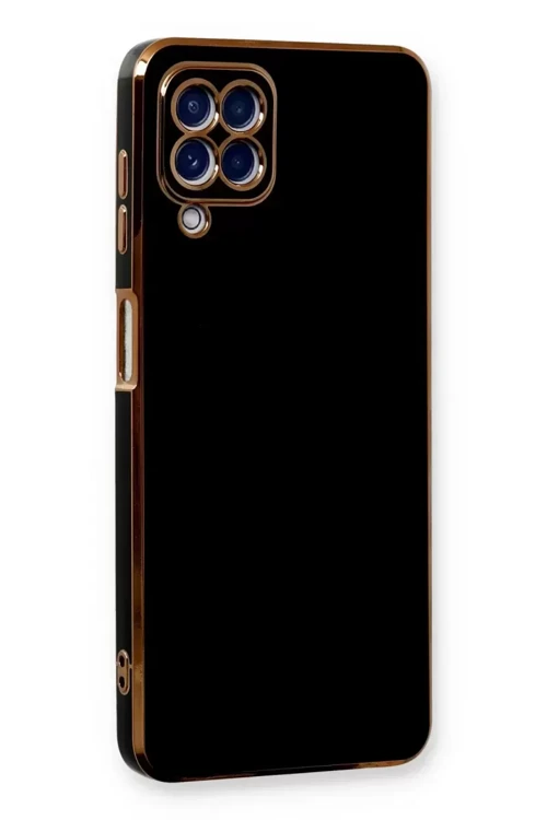 Galaxy A22 Kılıf Volet Silikon - Siyah
