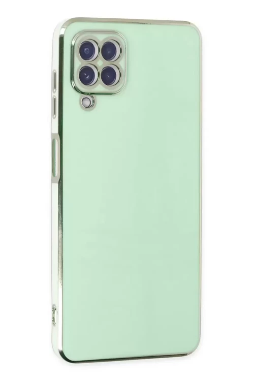 Galaxy A22 Kılıf Volet Silikon - Yeşil