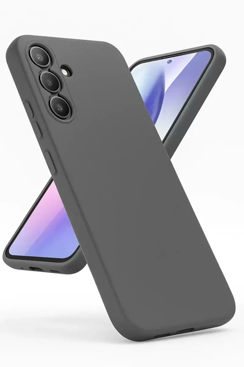Galaxy A24 4G Kılıf First Silikon - Gri