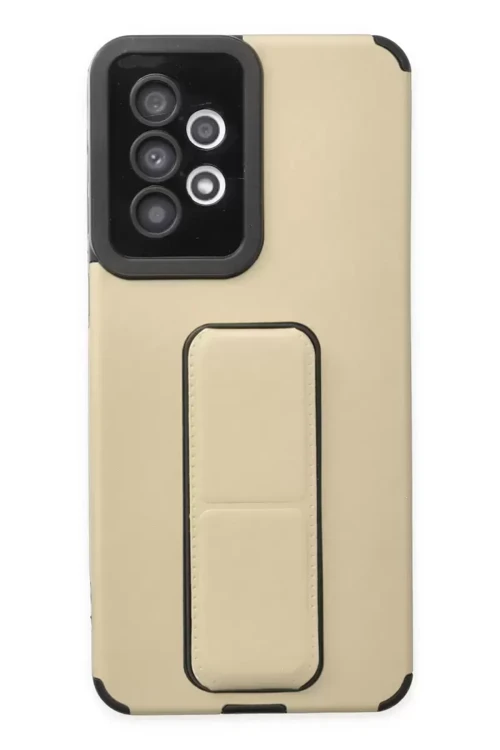 Galaxy A33 5G Kılıf Mega Standlı Silikon - Gold