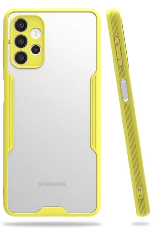 Galaxy A52 Kılıf Platin Silikon - Sarı