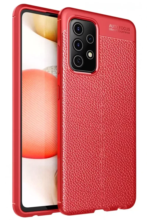 Galaxy A72 Kılıf Auto Focus Kapak - Kırmızı