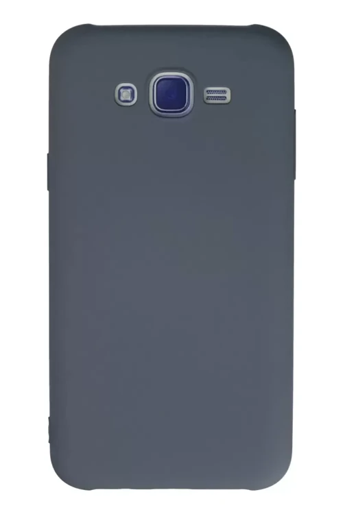 Galaxy J7 Kılıf Nano İçi Kadife Silikon - Gri
