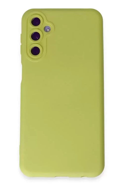 Galaxy M14 5G Kılıf Nano İçi Kadife Silikon - Sarı
