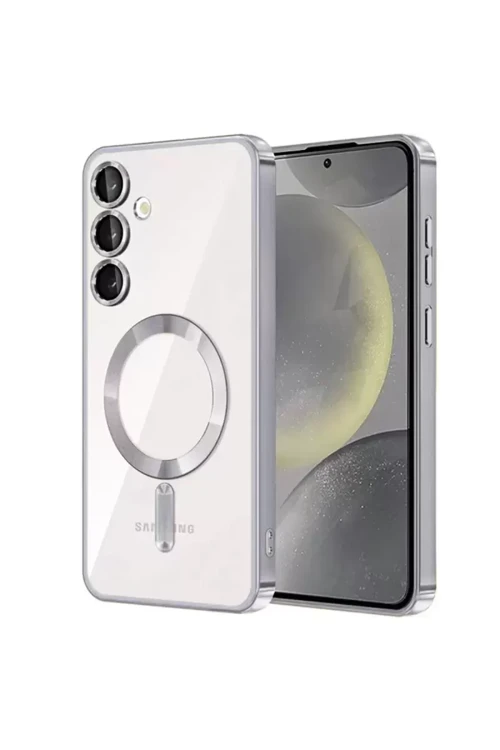 Galaxy S23 Kılıf Kross Magneticsafe Kapak - Gümüş