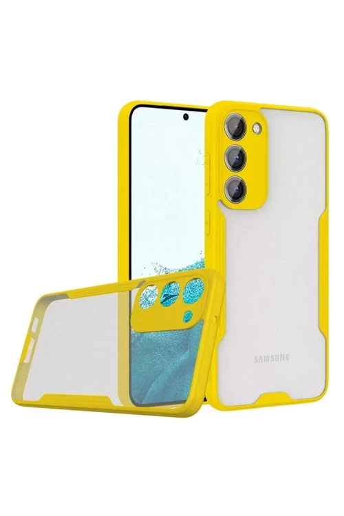 Galaxy S23 Kılıf Platin Silikon - Sarı