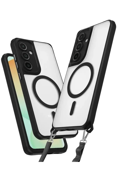 Galaxy S25 Kılıf Enka Magsafe Silikon Kılıf - Siyah