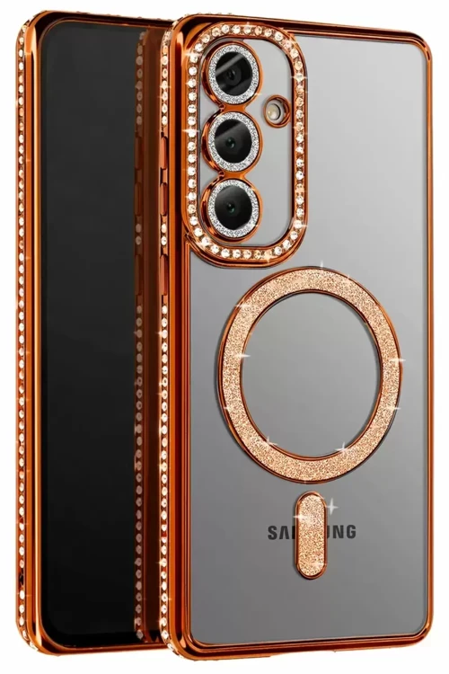 Galaxy S26 Joke Simli Magneticsafe Kılıf - Turuncu