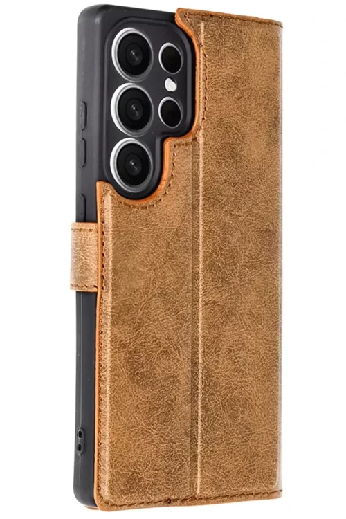 Galaxy S25 Kılıf S Kapaklı Kılıf - Taba