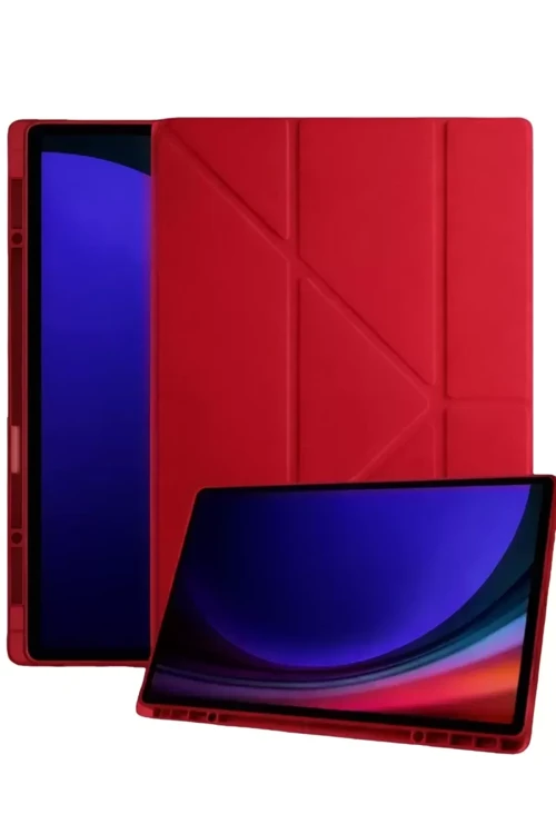 Galaxy Tab A11 Kalemlikli Mars Tablet Kılıfı - Kırmızı