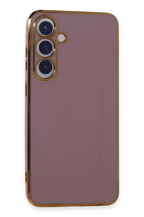 Galaxy S24 Kılıf Volet Silikon - Mor