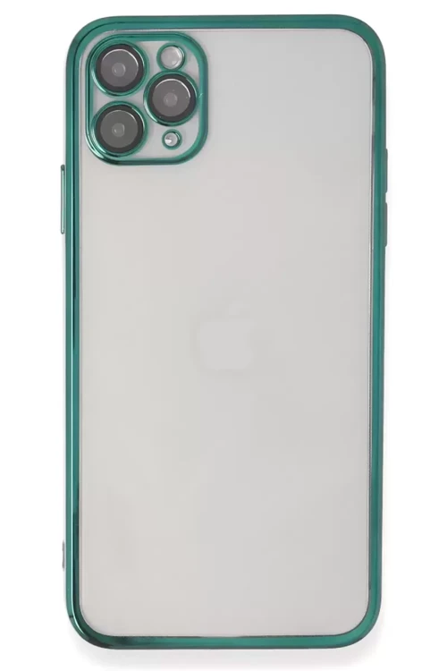 İphone 11 Kılıf Lensli Silikon - Yeşil