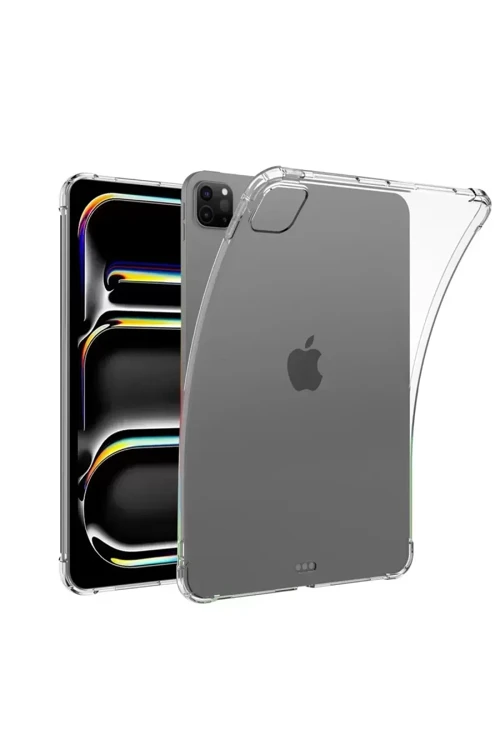 İpad 11 (2024) Kılıf Anti Shock Tablet Silikon - Şeffaf