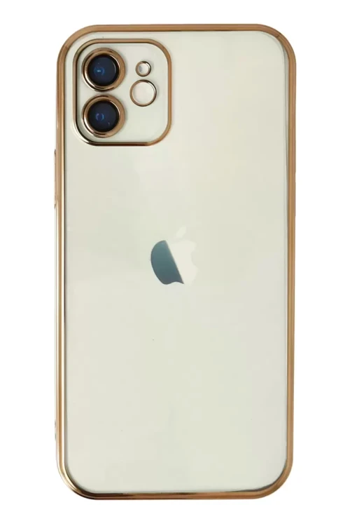 İphone 11 Kılıf Lensli Silikon - Gold