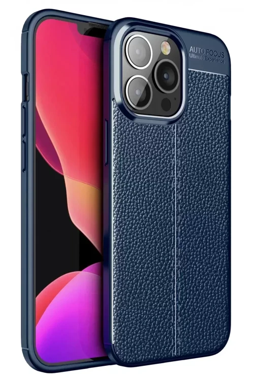 İphone 13 Kılıf Auto Focus Kapak - Lacivert