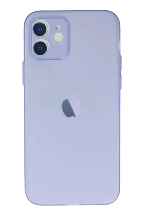 İphone 12 Kılıf Silikon - Mor
