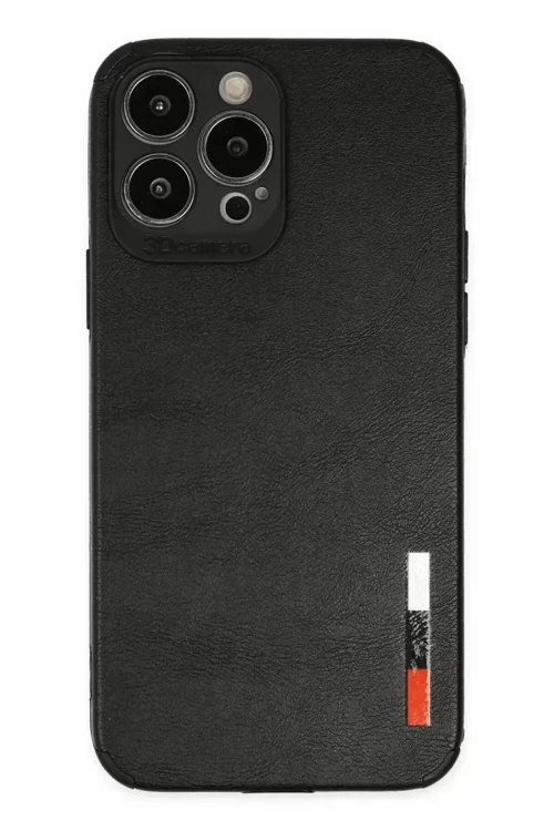 İphone 13 Kılıf Loop Deri Silikon - Siyah