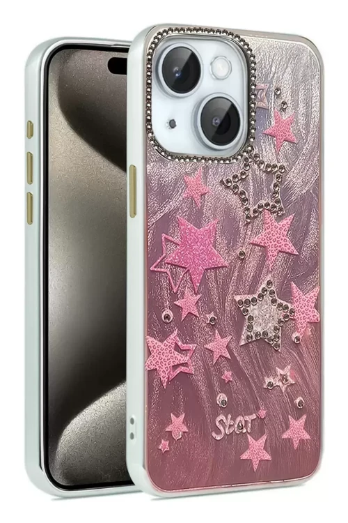İphone 14 Kılıf Blade Aynalı Desenli Kapak - Desen 7