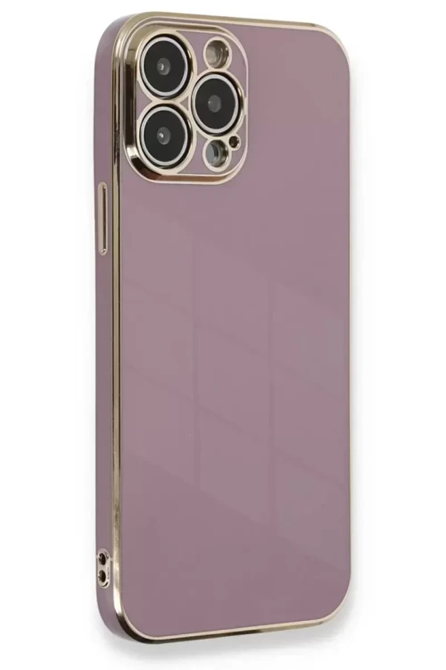 İphone 13 Kılıf Volet Silikon - Mor