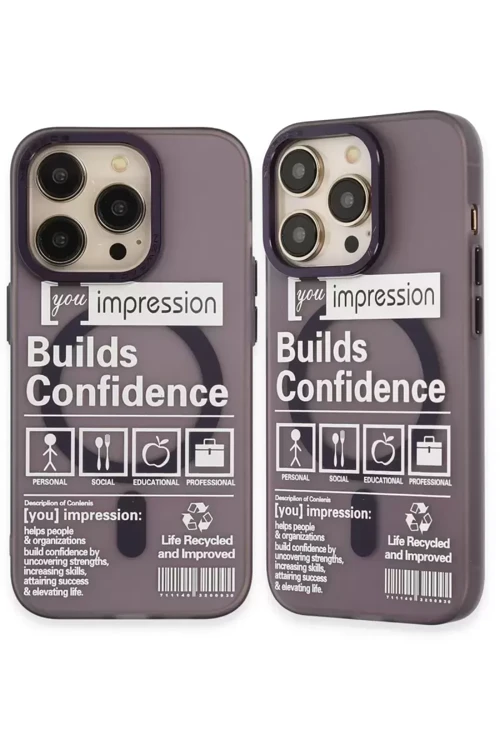 İphone 14 Kılıf Apollo Magneticsafe Desenli Kapak - Apollo Mor - 6