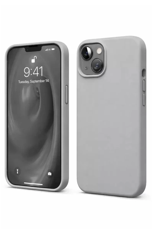 İphone 14 Kılıf First Silikon - Gri
