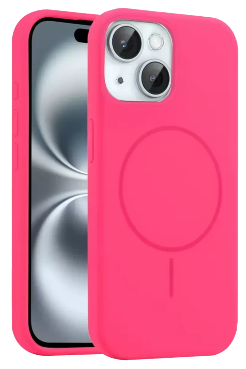 İphone 14 Kılıf Jully Magsafe Kapak - Pembe