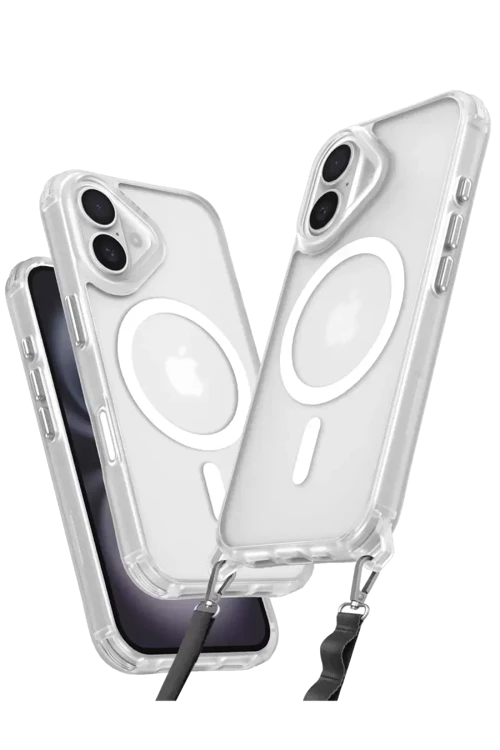 İphone 16 Kılıf Enka Magsafe Silikon Kılıf - Şeffaf