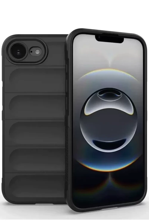 İphone 16E Kılıf Optimum Silikon - Siyah