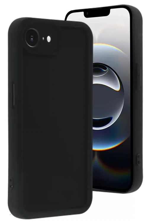 İphone 16E Kılıf Viera Silikon - Siyah